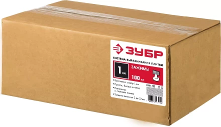 ЗУБР СВП, 1,0 мм, зажим, 500 шт, система выравнивания плитки (33861-500) купить в Когалыме