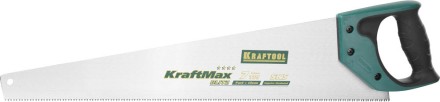 Ножовка для быстрого реза &quot;KraftMax-7&quot; 7 TPI, 500 мм, прямой крупный зуб, рез поперек волокон, для крупных и средних заготовок, KRAFTOOL 15224-55 купить в Когалыме