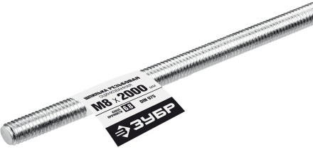 ЗУБР DIN 975, кл. пр. 6.8, М8 x 2000 мм, резьбовая шпилька, 1 шт, Профессионал (30336-08-2) купить в Когалыме