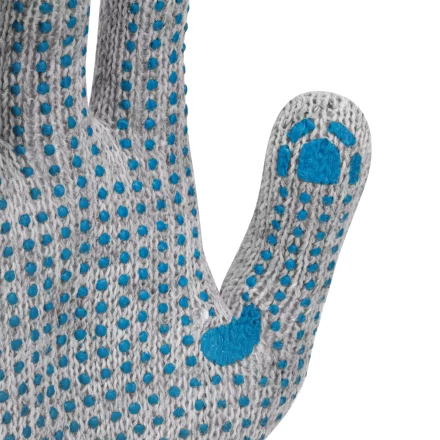 Перчатки трикотажные с ПВХ точкой, 5 пар в упаковке, БОПП-пакет, 7 класс// Россия 67837 купить в Когалыме