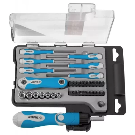 Набор ЗУБР Инструмент "ЭКСПЕРТ" для слесарных и точных работ, отвертки, насадки, имбус.ключи, в пласт.боксе, 41пред. 25293-H41 купить в Когалыме