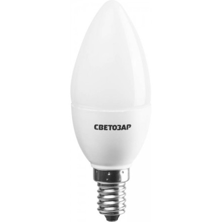 Лампа СВЕТОЗАР светодиодная &quot;LED technology&quot;, цоколь Е14, теплый белый свет (2700К), 220В, 3Вт (25), свеча 44500-25_z01 купить в Когалыме