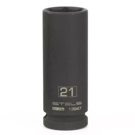 Головка ударная удлиненная шестигранная 21мм 1/2" CrMo Stels 13947 купить в Когалыме