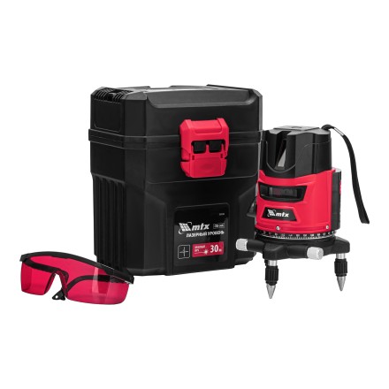 Лазерный уровень MTX CRX-30R, 30 м, красный луч, батарейки, резьба 5/8&quot; 35030 купить в Когалыме