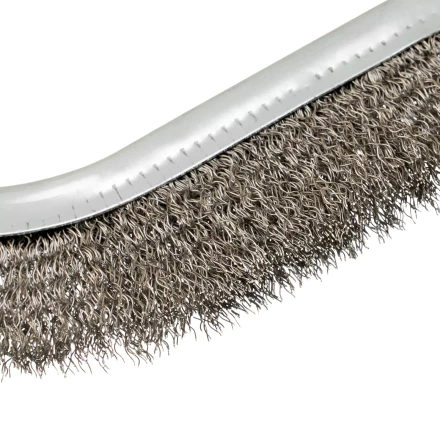 Щетка металлическая с пластмассовой ручкой, нержавеющая проволока Denzel 748287 купить в Когалыме