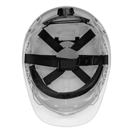 Каска защитная ударопр. Denzel «Форвард» (К-05),ABS/PC,комплект со встроен.очк.ОЧК-05 Форвард,белая 89205 купить в Когалыме