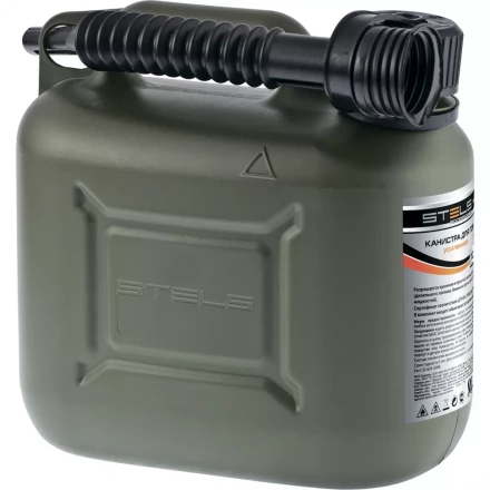 Канистра для ГСМ вертикальная 10 л пластиковая усиленная STELS артикул 53126 купить в Когалыме