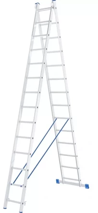 Лестница 2-х секционная алюминиевая 2*14 1013302 купить в Когалыме