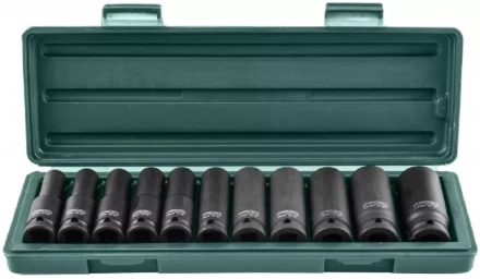 Набор головок торцевых ударных глубоких 1/2"DR 10-24мм 11предметов Jonnesway S03AD4111S 47193 купить в Когалыме