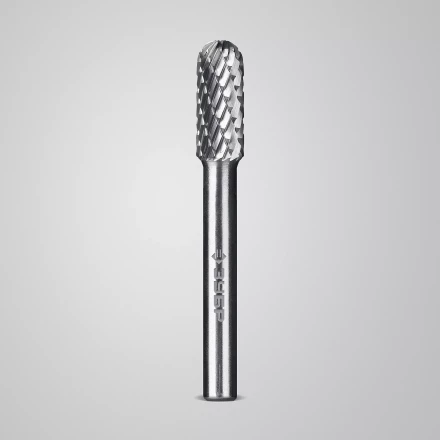 Зубр Твердосплавная борфреза C - цилиндр со сферическим концом, 8 х 20 мм (28802-8-20) купить в Когалыме