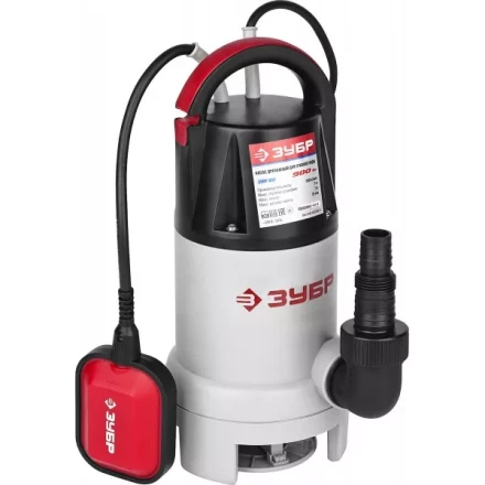 Насос ЗУБР погружной для грязной воды, 900 Вт, пропускная способность 250 л/мин, напор 8,5 м ЗНПГ-900 купить в Когалыме