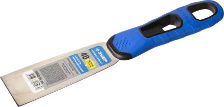 Шпатель ЗУБР "ПРОФЕССИОНАЛ" профилированное нержавеющее полотно, 2к ручка, 40мм 10049-04_z03 купить в Когалыме