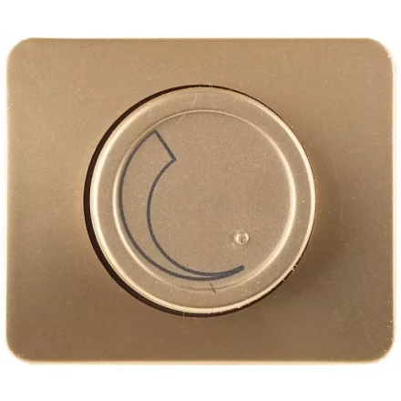 Диммер СВЕТОЗАР "ГАММА" без вставки и рамки, цвет золотой металлик, 60-800Вт SV-54142-GM купить в Когалыме