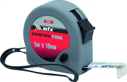 Рулетка Fine 3 м х 13 мм пластиковый корпус  MATRIX 31016 купить в Когалыме