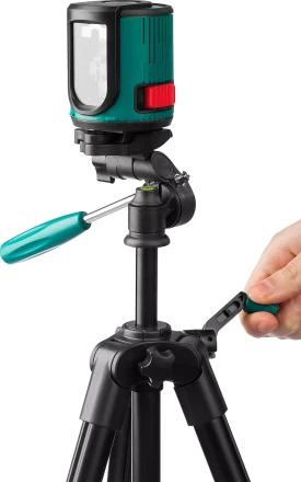 Нивелир лазерный линейный с держателем HC-1 и элевационным штативом ST-110 (35-110см), в кейcе, KRAFTOOL 34700-4 купить в Когалыме