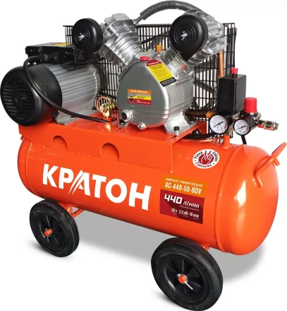 Компрессор масляный поршневой ременной Кратон AC-440-50-BDV 3 01 01 042 купить в Когалыме