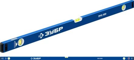 ЗУБР ПРО, 2000 мм, уровень с усиленным профилем, Профессионал (34590-200) купить в Когалыме
