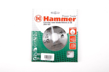 Диск пильный твердосплавный HAMMER Ф165х30мм 36зуб. купить в Когалыме