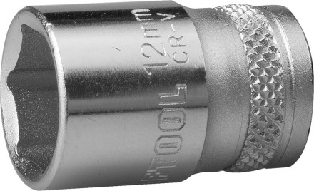 Торцовая головка KRAFTOOL &quot;INDUSTRIE QUALITAT&quot;, Cr-V, FLANK, хромосатинированная, 1/4&quot;, 13 мм 27815-13_z01 купить в Когалыме