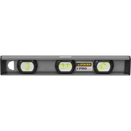 Уровень STAYER &quot;PROFESSIONAL&quot; I-PROLevel, усилен рельс с ручками, утолщен особопрочн профиль, точность 1мм/м, 3 ампулы, 40см 3477-040 купить в Когалыме