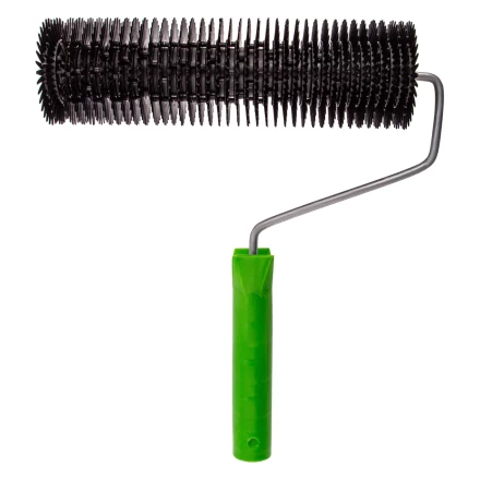 Валик игольчатый для наливных полов с ручкой, острая игла, 240 мм Сибртех 81110 купить в Когалыме