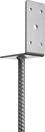 ЗУБР ОС-L, 91 x 120 x 60 мм, L-образное основание столба (310296-090) купить в Когалыме