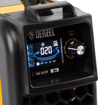 Аппарат инвертор. дуговой сварки SDM-160 Top, 160 А, ПВ 80%// Denzel 94354 купить в Когалыме