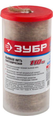 Нить ЗУБР льняная сантехническая, 110м 4-51992-110 купить в Когалыме