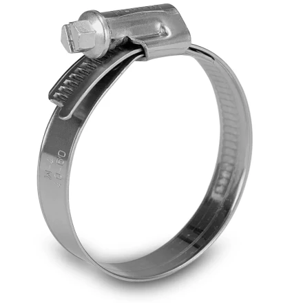 Хомуты нержав. сталь,  стандартное болтовое крепление 100-120мм, 25шт/уп,ширина 9мм   СИБРТЕХ 47589 купить в Когалыме