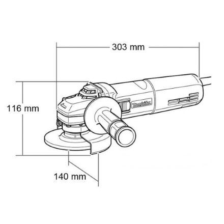 Шлифмашина УШМ Makita GA6040 купить в Когалыме