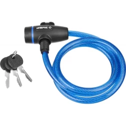 Замок ЗУБР "ПРОФЕССИОНАЛ", тросовый, 3 ключа в комплекте, длина троса 950мм, d 10мм 37261-95