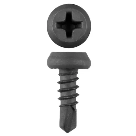 Саморезы ЗУБР со сверлом фосфатированные, для крепления лист. металла до 2мм, полуцилиндр. головка, 3.8x11мм, 22шт 4-300136-38-11 купить в Когалыме