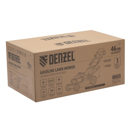 Газонокосилка бензиновая Denzel GLD-460SP-VE, 146 см3, шир. 46см, привод, вариатор, эл.старт, 60 л (58809) купить в Когалыме