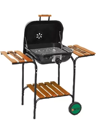 Барбекю с деревянными полками 45х45 см PALISAD Camping 69576 купить в Когалыме