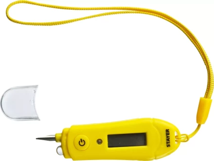 Тестер напряжения STAYER "МASTER" цифровой со световым индикатором, 12-220В, 70мм 45282 купить в Когалыме