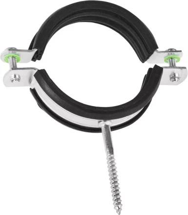 ЗУБР. Хомут трубный оцинкованный, с шурупом, 2 1/2", 1шт 37854-73-82-1 купить в Когалыме