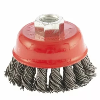 Щетка для УШМ, 65 мм, М14, &quot;чашка&quot;, крученая металлическая проволока  MATRIX 74620 купить в Когалыме