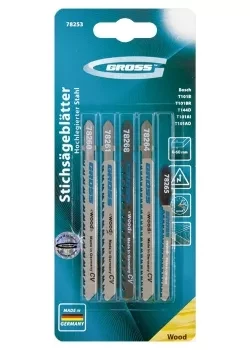 Набор полотен для электролобзика по дереву 5шт GROSS 78253 купить в Когалыме