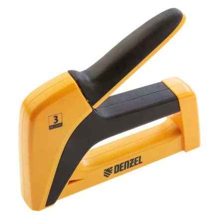 Степлер мебельный, пластиковый корпус, тип скобы: 13, 53, 300, 6-14 мм, Denzel 40210 купить в Когалыме