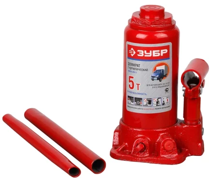 Домкрат ЗУБР гидравлический бутылочный, для автомобилей ГАЗ, 5т, 185-300мм 43059-300-5 купить в Когалыме
