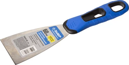 Шпатель ЗУБР "ПРОФЕССИОНАЛ" профилированное нержавеющее полотно, 2к ручка, 60мм 10049-06_z03 купить в Когалыме