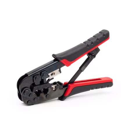 Кримпер многофункциональный КВТ JT-02 с 2 встроенными модулями для обжима RJ-45, RJ-12, RJ-11 (84626) купить в Когалыме