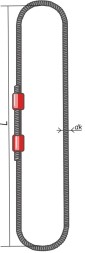 Строп канатный кольцевой СКК 12.5 т L=7.5 м  опрессовка