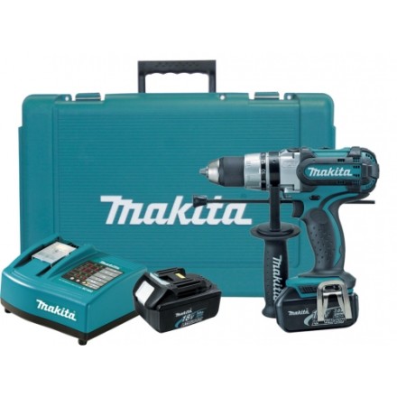 Дрель-шуруповерт аккумуляторная Makita DHP454RFE купить в Когалыме