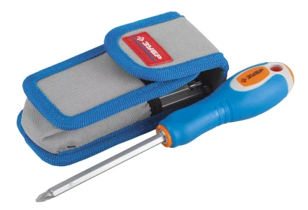 Набор ЗУБР Отвертка "ЭКСПЕРТ" с двусторон. стержнями, HEX5-5 и HEX6-6 с шариком, чехол для ношения на поясе, 10пред. 25297-H10 купить в Когалыме