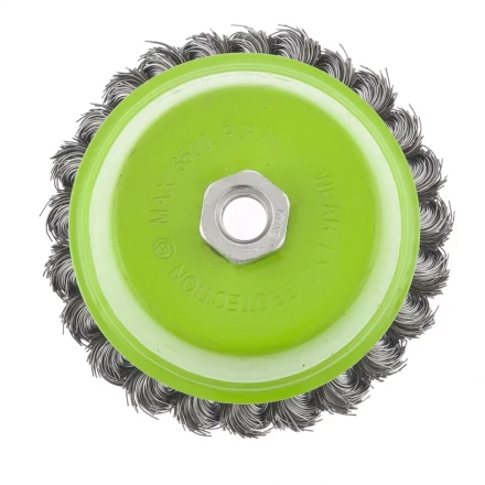 Щетка для УШМ 125 мм М14 "чашка" крученая металлическая проволока СИБРТЕХ 746277 купить в Когалыме