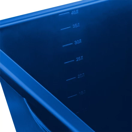 ЗУБР 40 л, первичный высокопрочный пластик, усиленный прямоугольный строительный таз (06096-45) купить в Когалыме