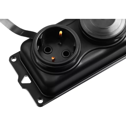 ЗУБР КГ-325-Ш3, КГ, 3 x 2.5 мм2, IP44, 15 м, 3 гн., 4000 Вт, силовой удлинитель, Профессионал (55024-15) купить в Когалыме