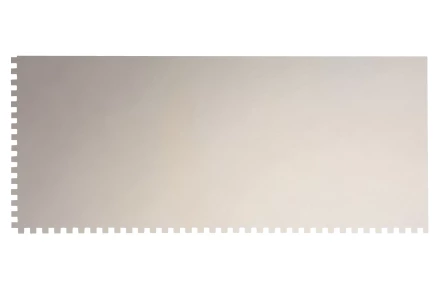 Гладилка из нержавеющей стали, 280 х 130 мм, зеркальная полировка, пластмассовая ручка, зуб 4 х 4 мм Matrix 86780 купить в Когалыме