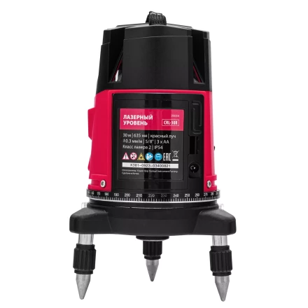 Лазерный уровень MTX CRL-30R, 30 м, красный луч, батарейки, резьба 5/8&quot; 35034 купить в Когалыме